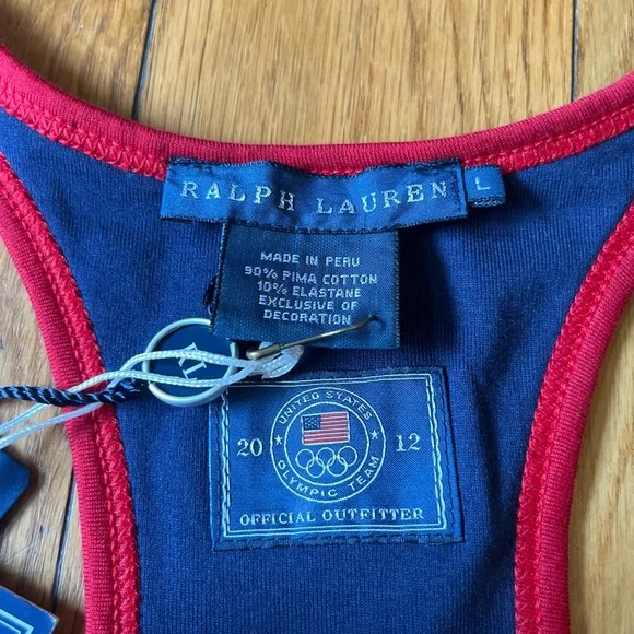 Ralph Lauren United States Olympic Team Official Olympics 2012 Tank NWT W - Picture 8 of 8